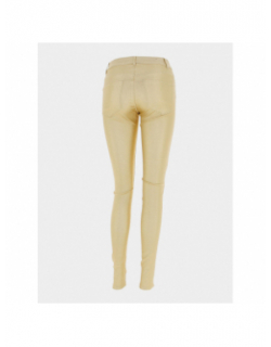 Pantalon slim seven paillettes doré femme - Vero Moda