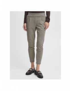 Pantalon imprimés kate cameleon marron femme - Ichi