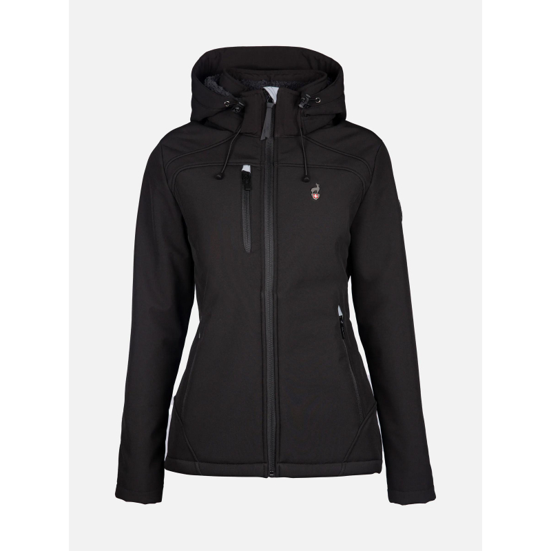 Veste softshell polaire naleg noir femme - Aulp