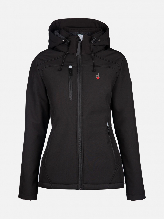 Veste softshell polaire naleg noir femme - Aulp