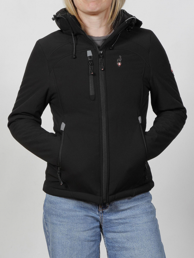 Veste softshell polaire naleg noir femme - Aulp