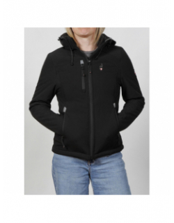 Veste softshell polaire naleg noir femme - Aulp