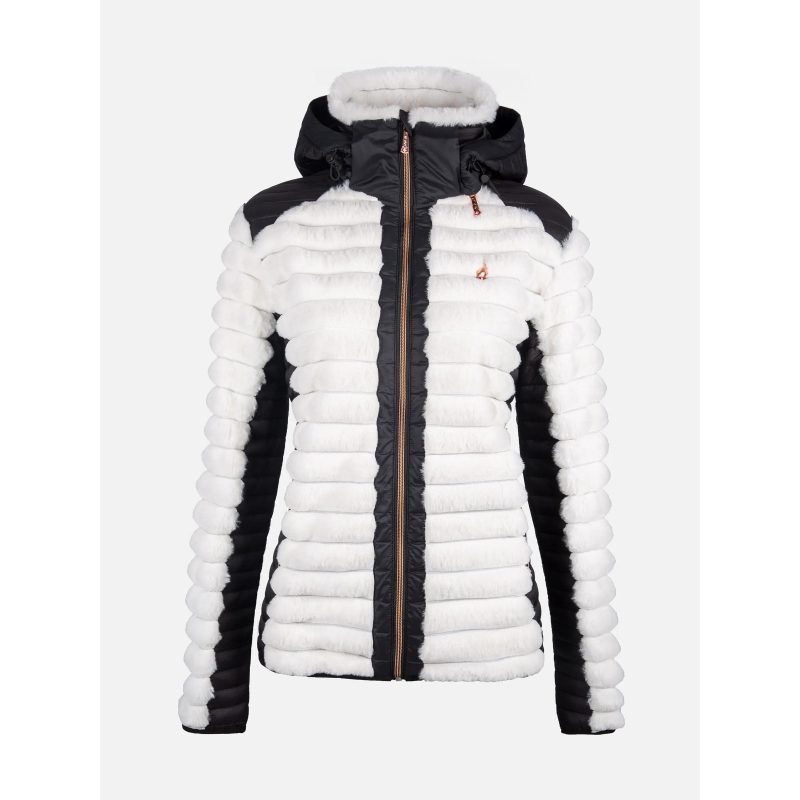 Veste polaire bi-matière notil blanc femme - Aulp