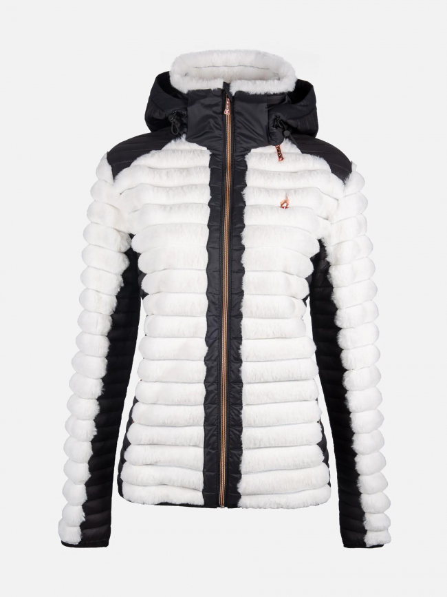 Veste polaire bi-matière notil blanc femme - Aulp