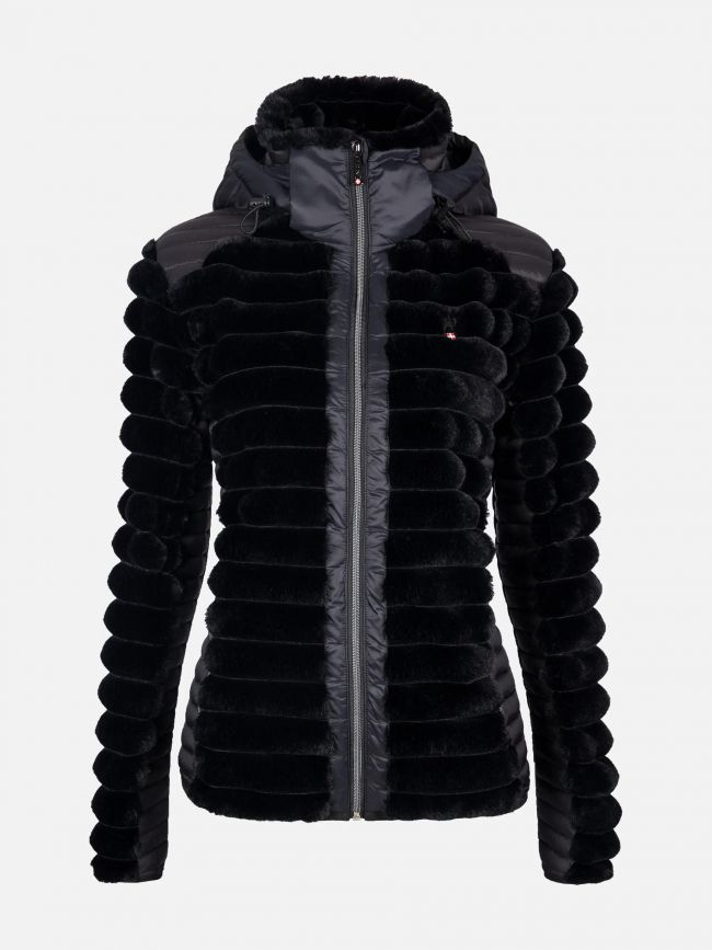 Veste polaire bi-matière notil noir femme - Aulp