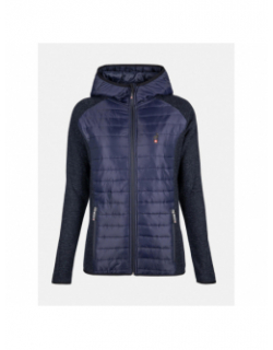 Veste bi-matière nutel bleu marine femme - Aulp