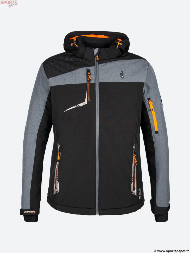 Veste de ski nobel noir homme - Aulp