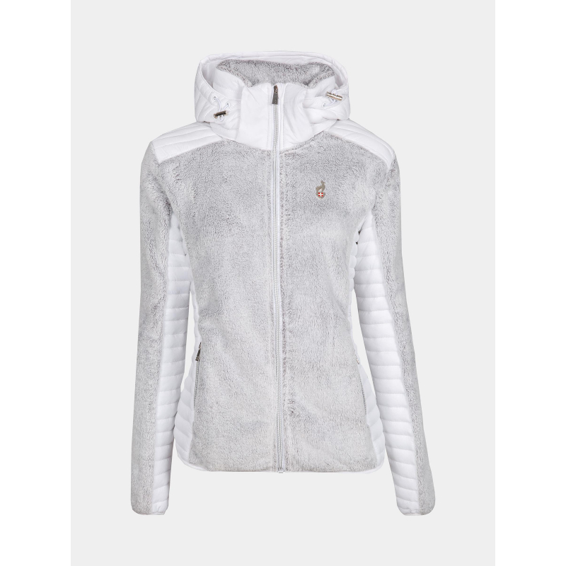 Veste polaire bi-matière utoyo blanc femme - Aulp