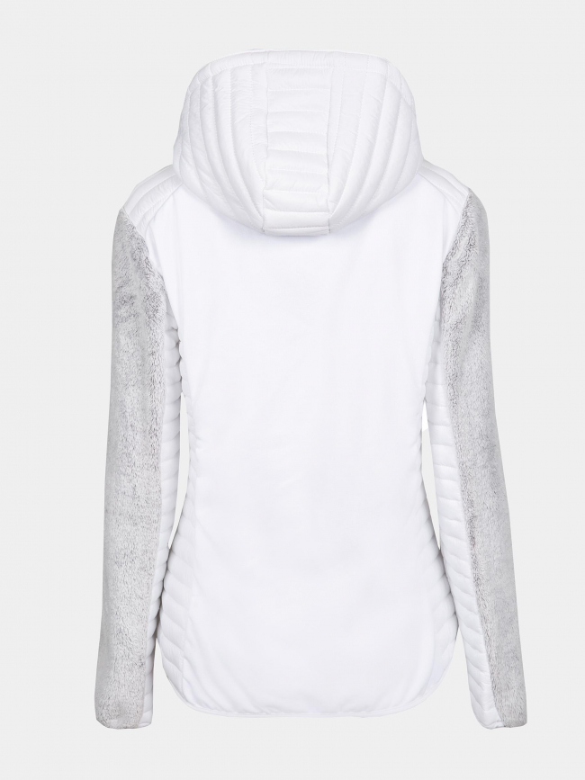 Veste polaire bi-matière utoyo blanc femme - Aulp