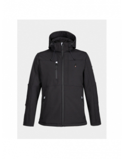 Veste technique softshell fourrée nemev noir homme - Aulp