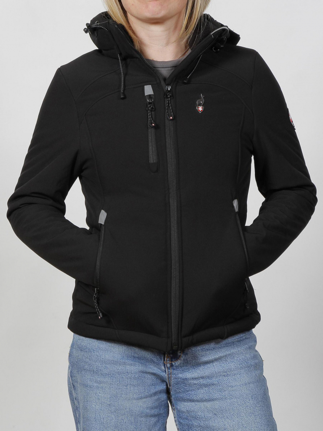 Veste technique softshell noir femme - Aulp