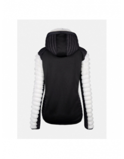 Veste polaire bi-matière fausse fourrure blanc femme - Aulp