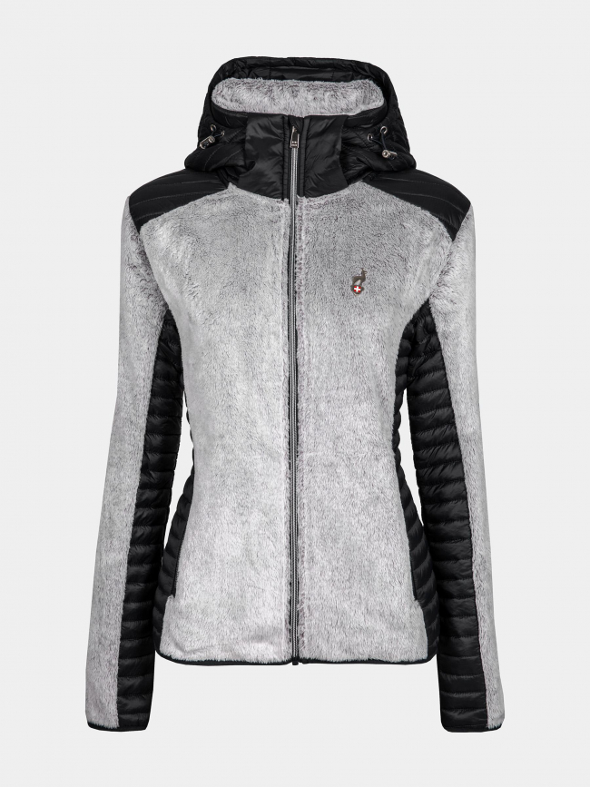 Veste hybride polaire gris femme - Aulp