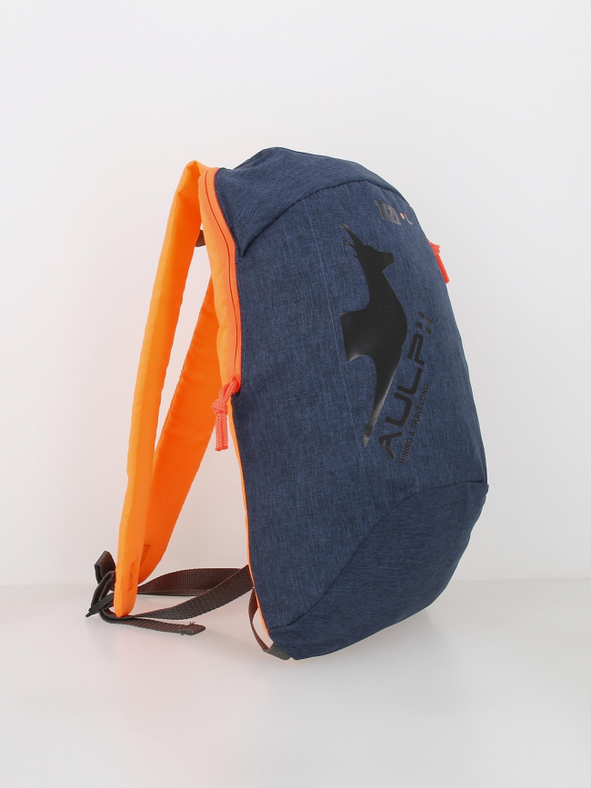 Sac à dos randonnée 10L bleu marine orange fluo - Aulp