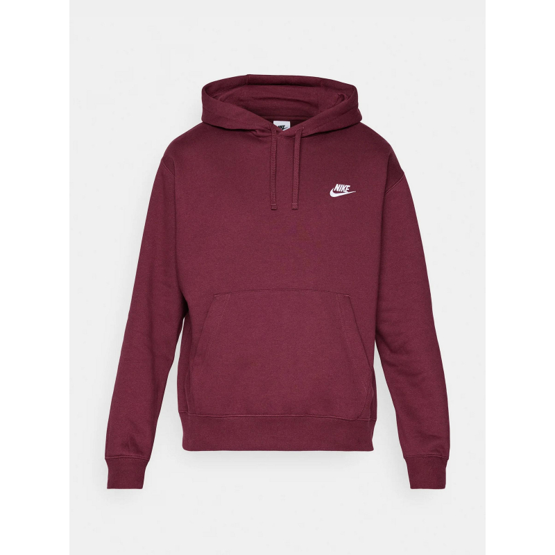 Sweat à capuche nsw club bordeaux homme - Nike