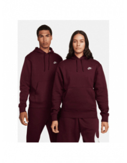 Sweat à capuche nsw club bordeaux homme - Nike