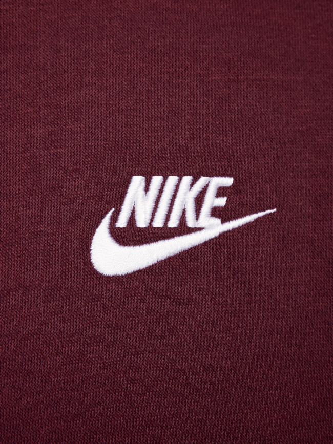 Sweat à capuche nsw club bordeaux homme - Nike