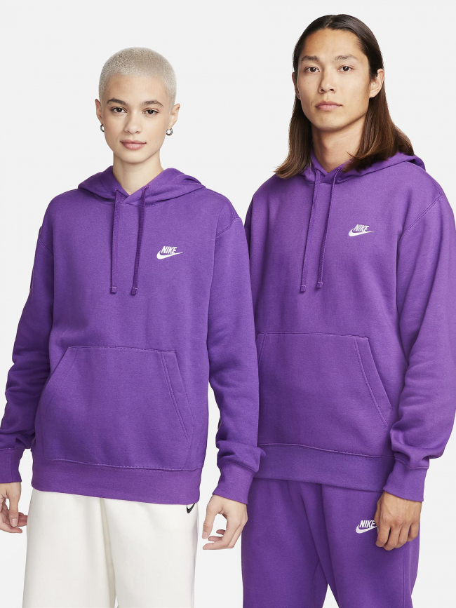 Sweat à capuche sportswear club violet homme - Nike