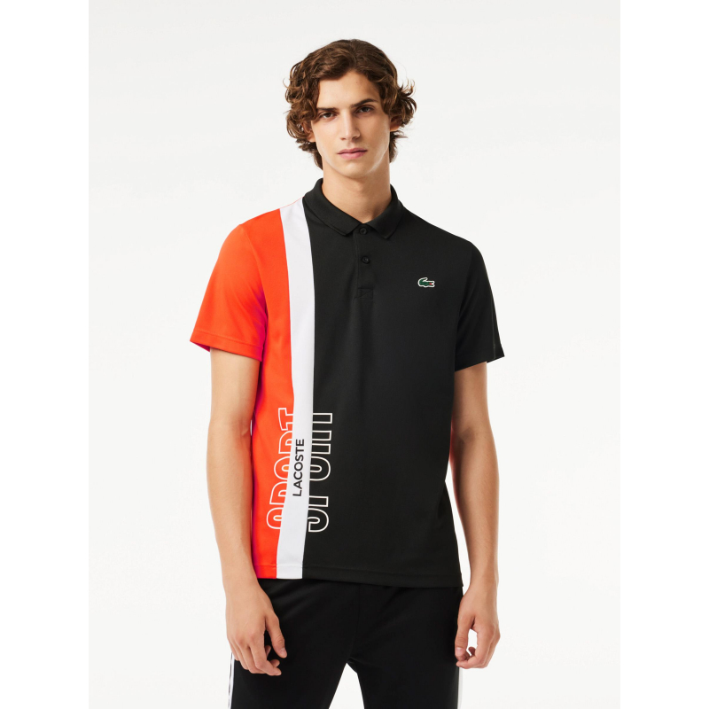 Polo manches courtes tennis performance noir homme - Lacoste