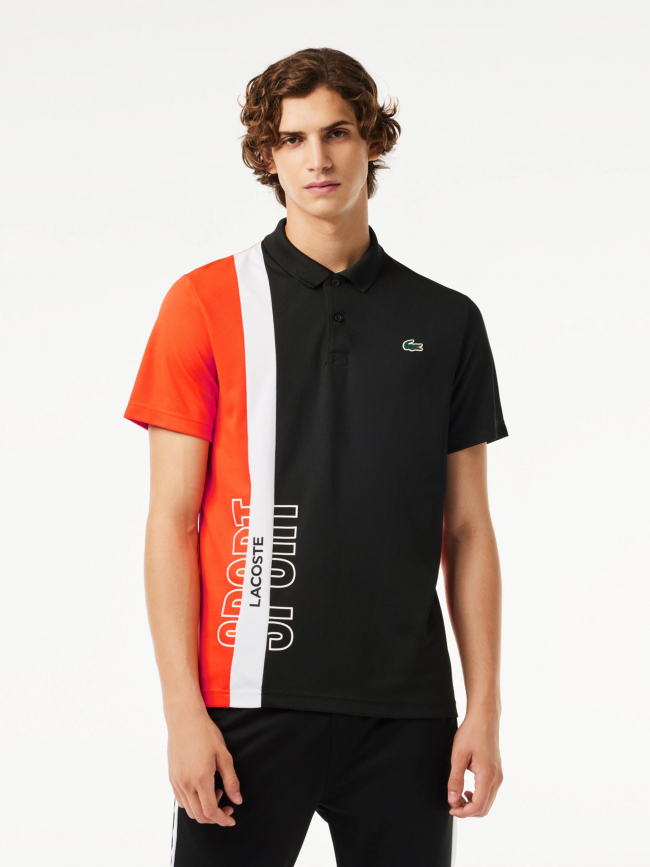 Polo manches courtes tennis performance noir homme - Lacoste