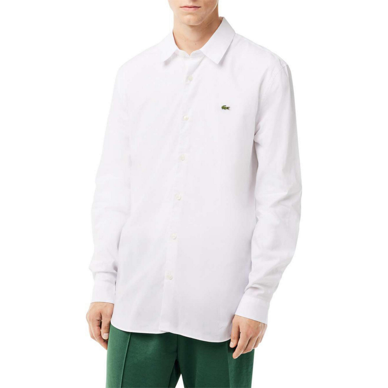 Chemise manches longues core essential banc homme - Lacoste