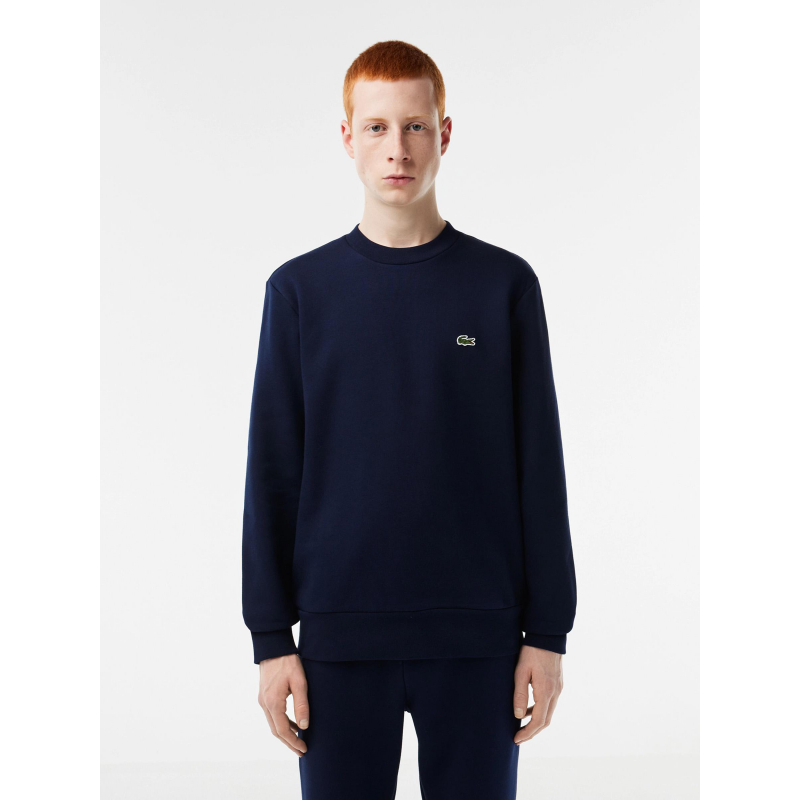 Sweat core solid bleu marine homme - Lacoste