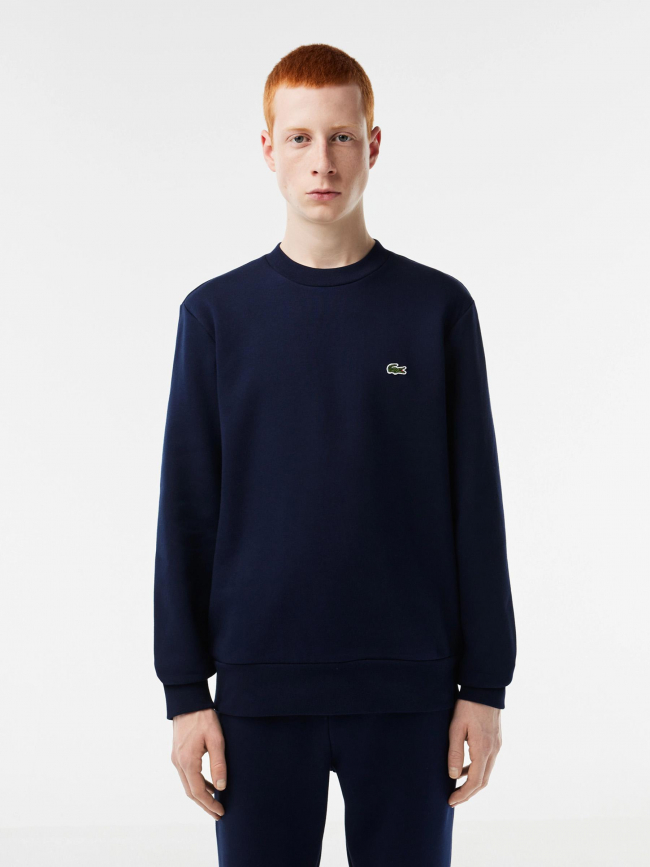 Sweat core solid bleu marine homme - Lacoste