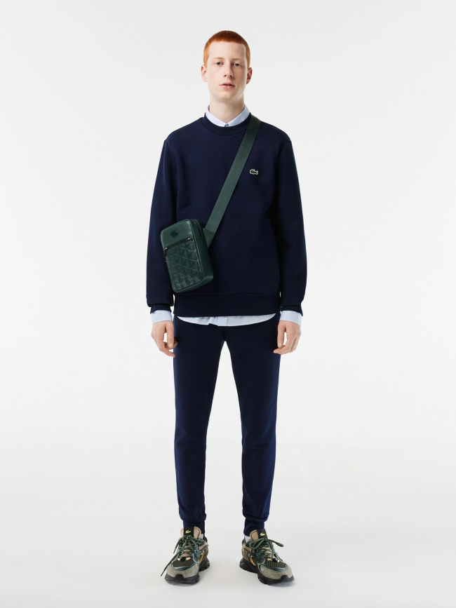 Sweat core solid bleu marine homme - Lacoste