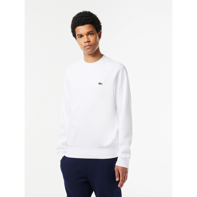 Sweat core solid blanc homme - Lacoste