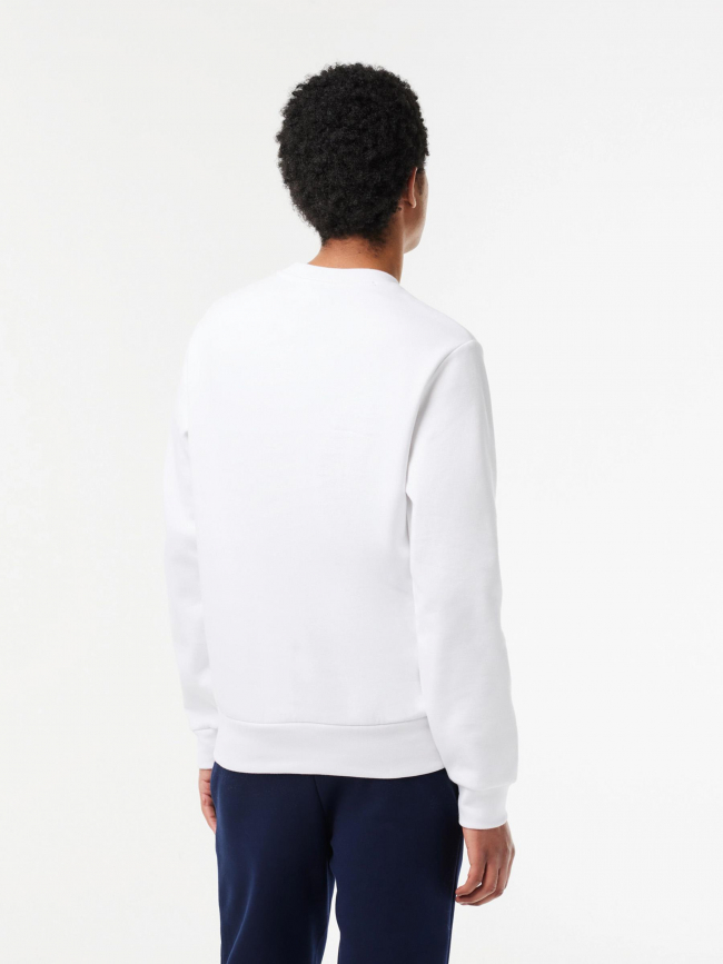 Sweat core solid blanc homme - Lacoste