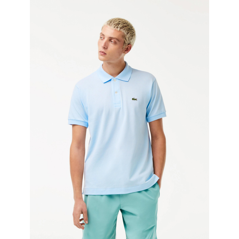 Polo ruisseau manches courtes bleu homme - Lacoste