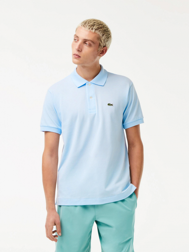 Polo ruisseau manches courtes bleu homme - Lacoste