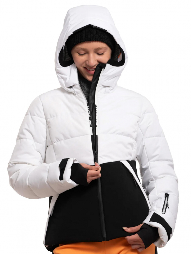 Veste de ski electra blanc noir femme - Icepeak