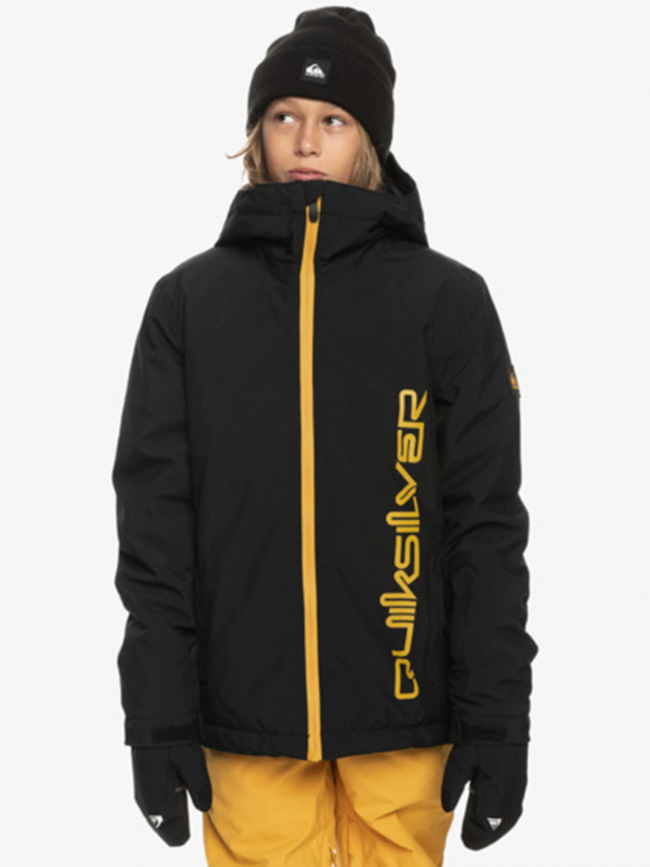 Veste de ski morton noir garçon - Quiksilver