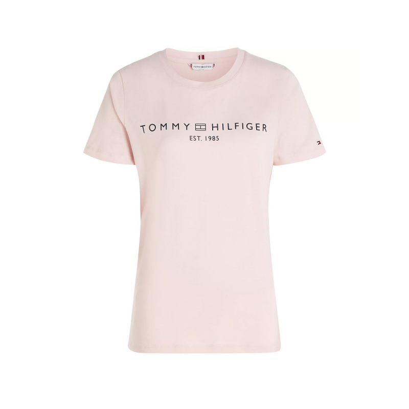 T-shirt regular logo rose femme - Tommy Hilfiger
