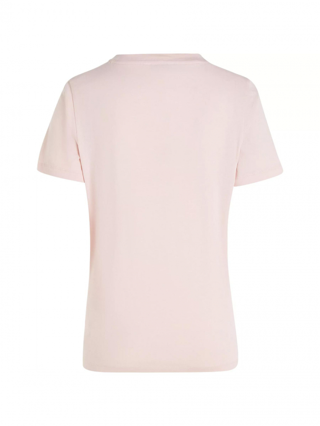 T-shirt regular logo rose femme - Tommy Hilfiger