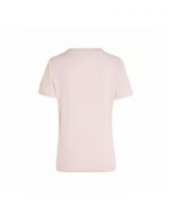 T-shirt regular logo rose femme - Tommy Hilfiger