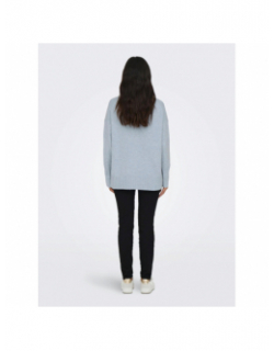 Pull col montant gabriel bleu clair femme - Only