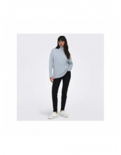 Pull col montant gabriel bleu clair femme - Only