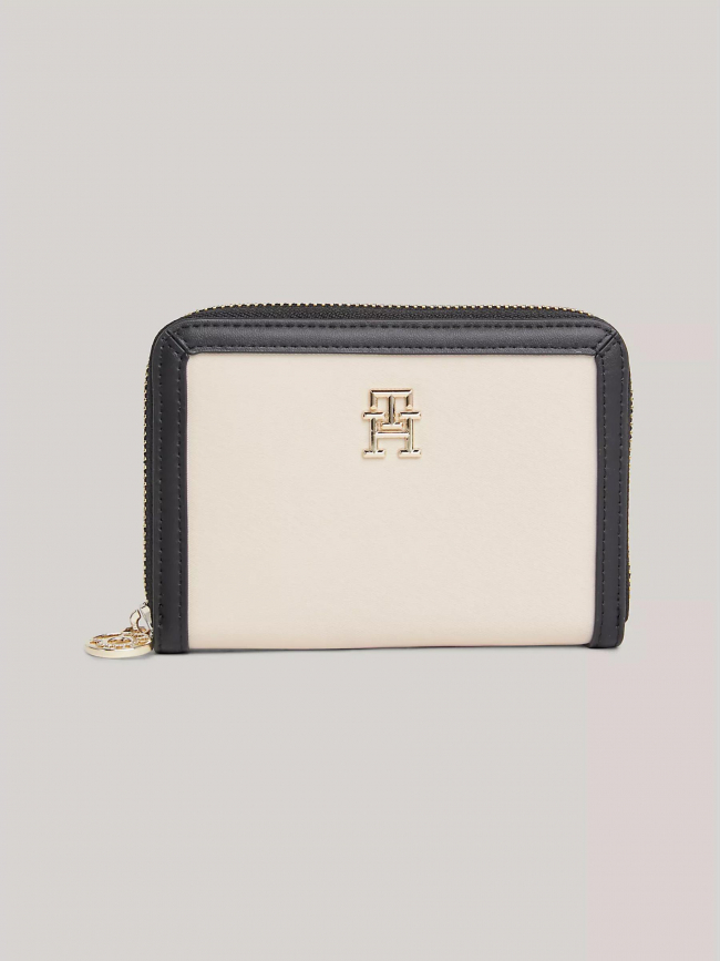 Porte monnaie essential med z beige femme - Tommy Hilfiger