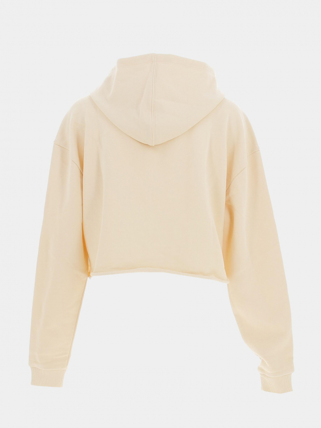 Sweat à capuche crop dephana beige femme - Hugo