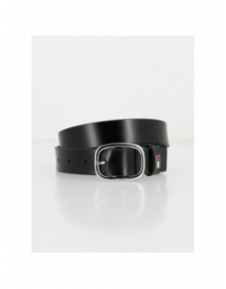 Ceinture en cuir oval 3.0 noir femme - Tommy Jeans