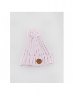 Bonnet polaire à pompons kir royal lila rose - Cabaïa