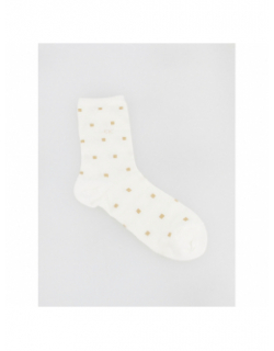 Coffret 3 paires de chaussettes blanc camel femme - Calvin Klein