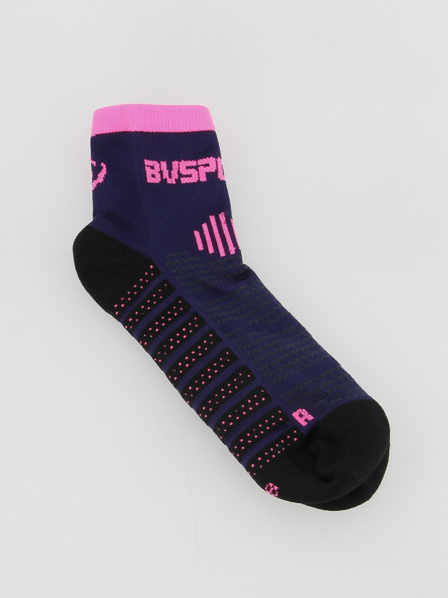 Chaussettes scrone evo bleu rose - Bv Sport