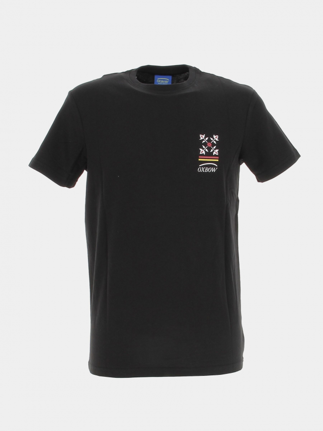 T-shirt logo dos mutsh noir homme - Oxbow