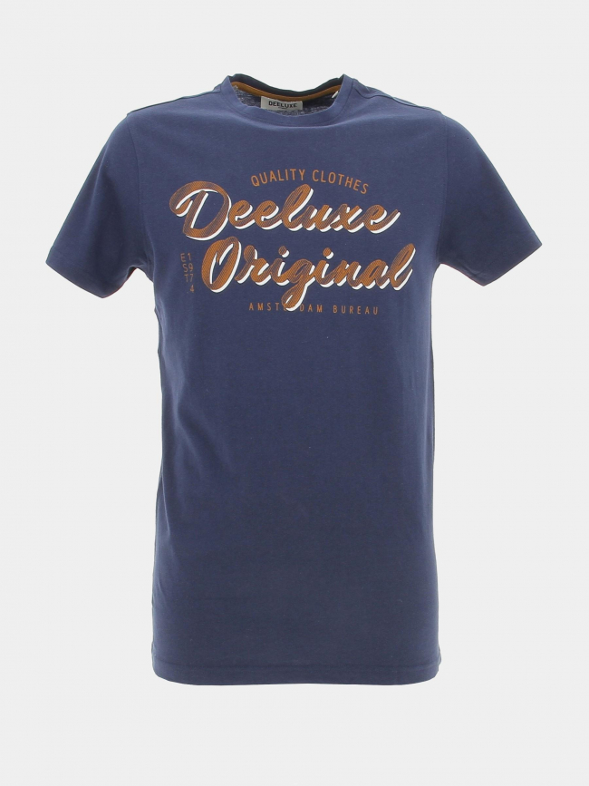 T-shirt trouble bleu marine homme - Deeluxe