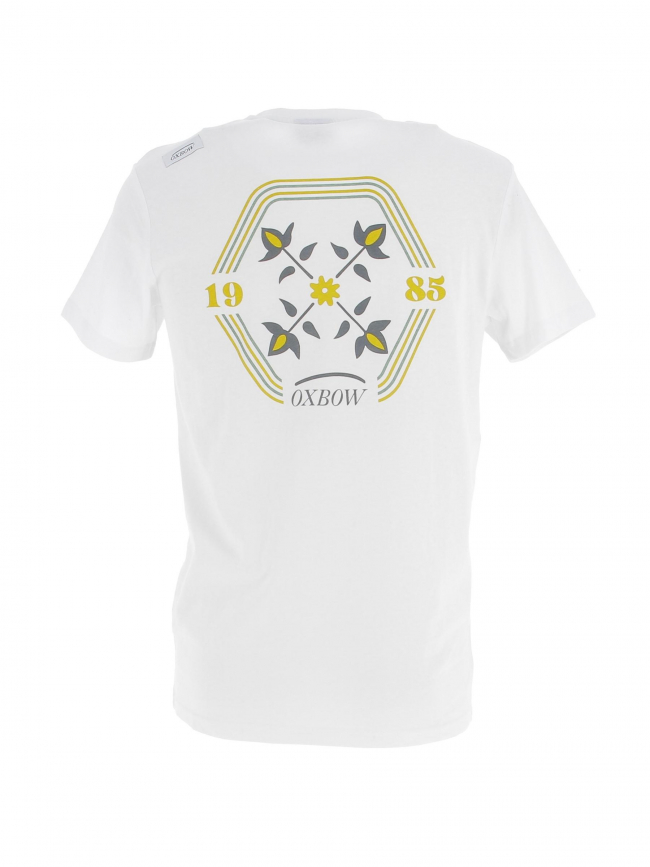 T-shirt logo dos mutsh blanc homme - Oxbow