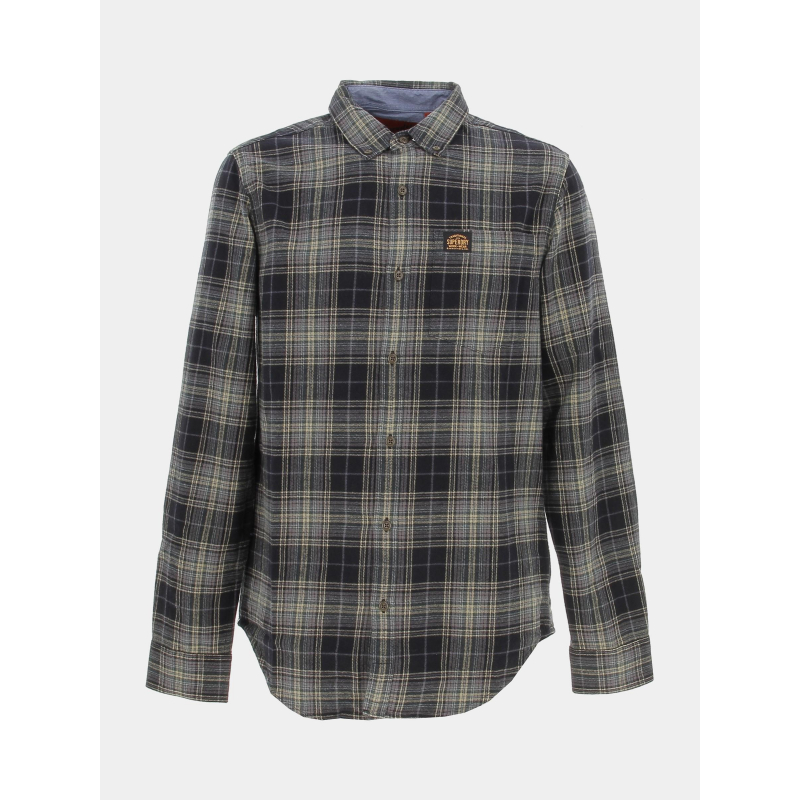 Chemise à carreaux lumberjack noir homme - Superdry