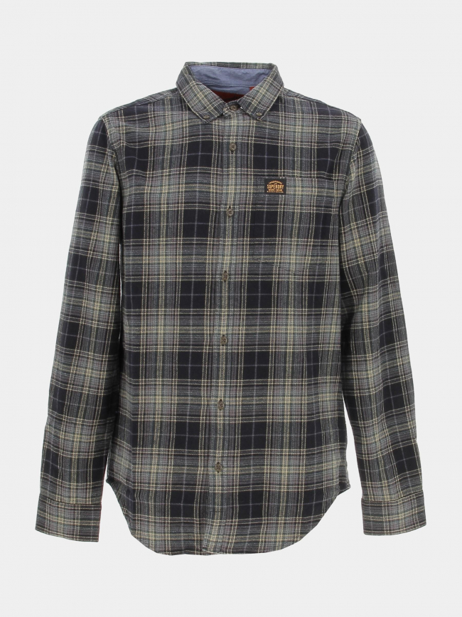 Chemise à carreaux lumberjack noir homme - Superdry